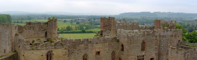 Chris Day | Panoramic view from the top of Ludlow Castle.