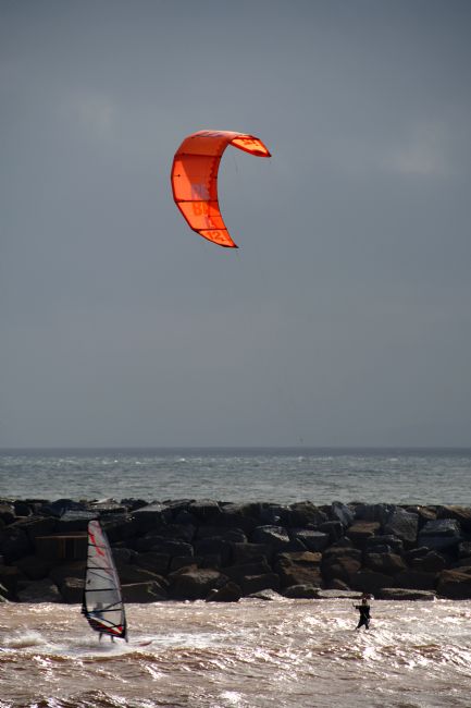 Chris Day | A kite surfer and a wind surfer