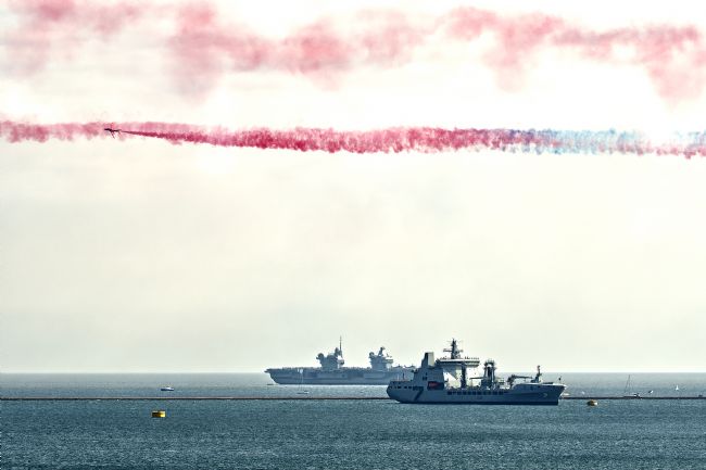 Chris Day | A Red Arrow over Plymouth Sound