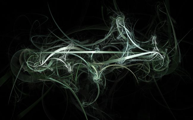 Ann Garrett | Mossy Green Fractal Ribbons