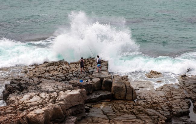 Pauline  Tims | Gone Fishing at Point Arkwright