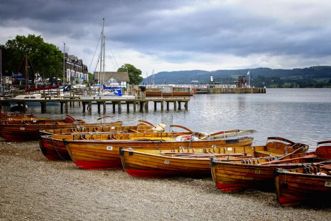 pauline tims | Rowing Boats at Ambleside, Lake District, UK