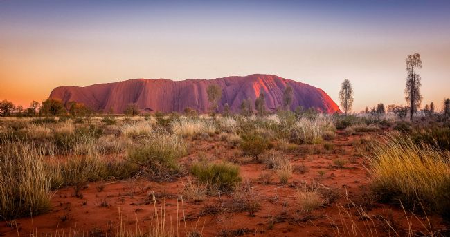 pauline tims | Evening Light at Uluru. 