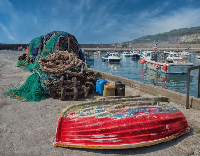 Pauline  Tims | Nets, Ropes and Boats at Lyme Regis