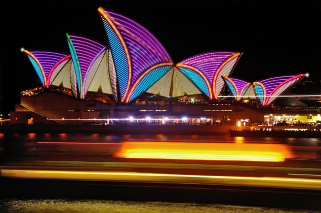 Kaye Menner | Vivid Sydney - Opera House Patterns and Stripes