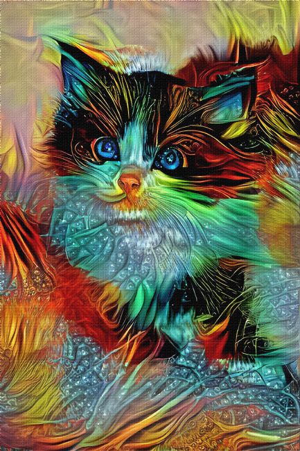 Kaye Menner | Colorful Kitten Art 