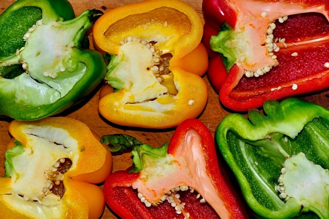 Kaye Menner | Freshly Cut Peppers - Capsicum