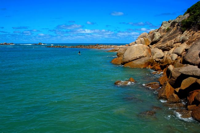 Kaye Menner | Rocks and Water, Horseshoe Bay, Port Elliot, South Australia