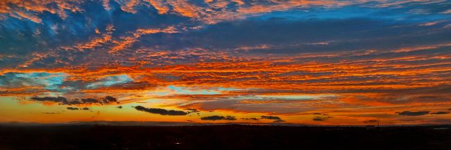 Kaye Menner | Cloudy Sunset Panorama 2
