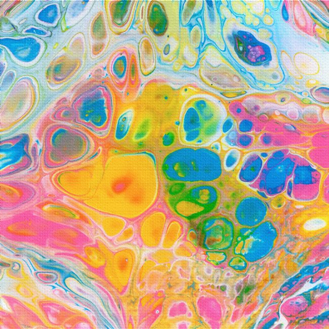 Kaye Menner | Pastel Pattern Paint on Tile Abstract 2