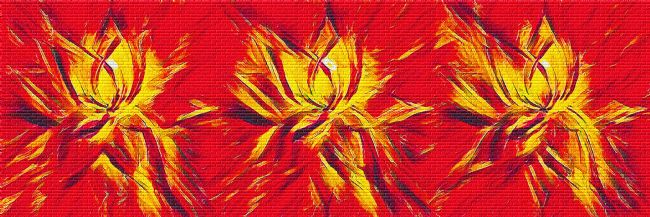 Kaye Menner | Fiery Panoramic Abstract