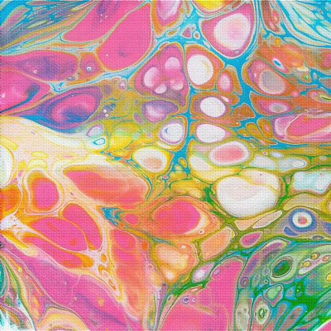 Kaye Menner | Pastel Pattern Paint on Tile Abstract 3