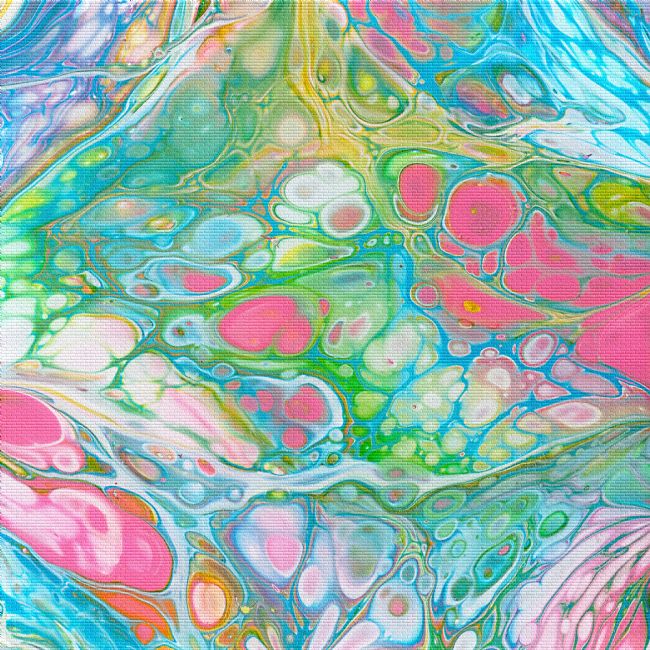 Kaye Menner | Pastel Pattern Paint on Tile Abstract 4