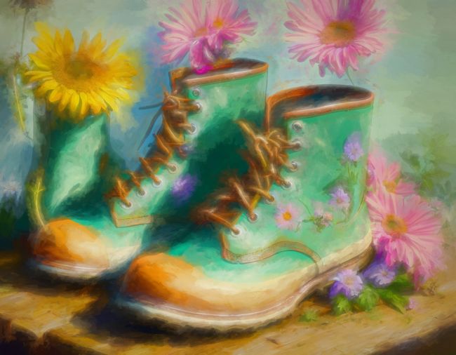 Kaye Menner | Springtime Gardening Boots