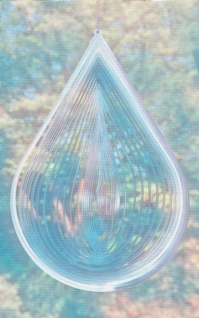 Kaye Menner | Blue Teardrop Abstract