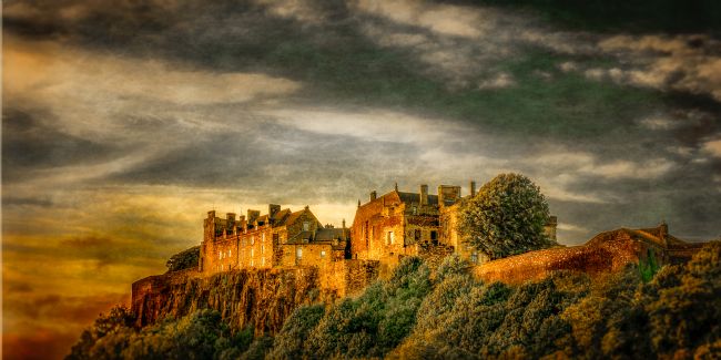 Cyndy Duff | Sunset over Stirling Castle in Scotland