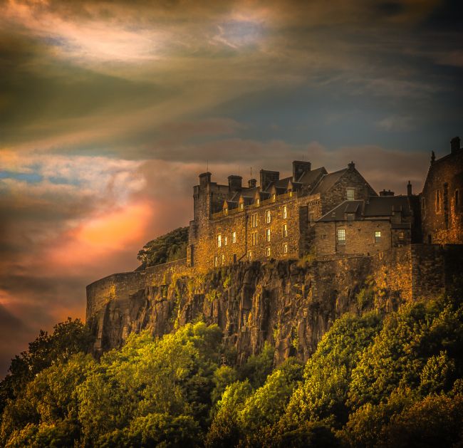 Cyndy Duff | Sunset At Stirling Castle