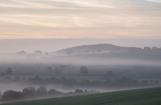 Peter Hemington | Misty morning over the Culm Valley