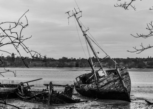Mike Carroll | Boat Graveyard B&W