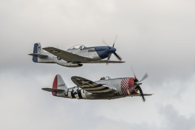 Mike Carroll | P51 Mustang and P47 Thunderbolt display at Duxford