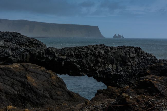 Mike Carroll | Rock bridge and Reynisfjara, southern Iceland