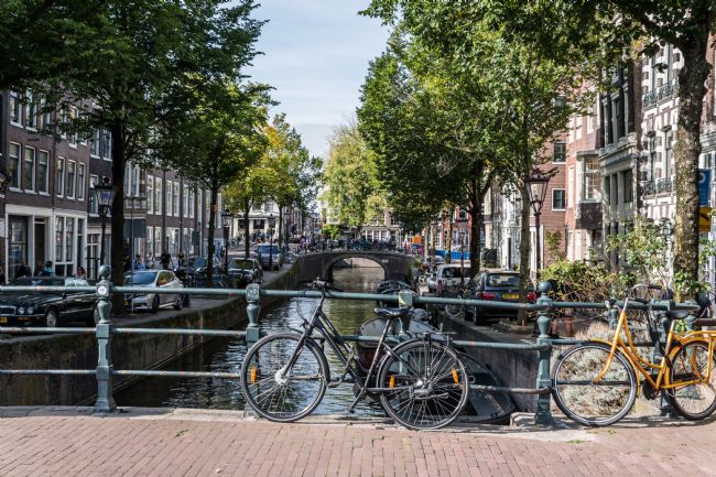 Mike Carroll | Amsterdam Canal with bicycle