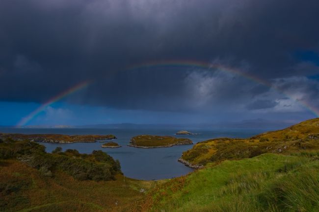 Tom Dolezal | Rainbow over Badcall Bay