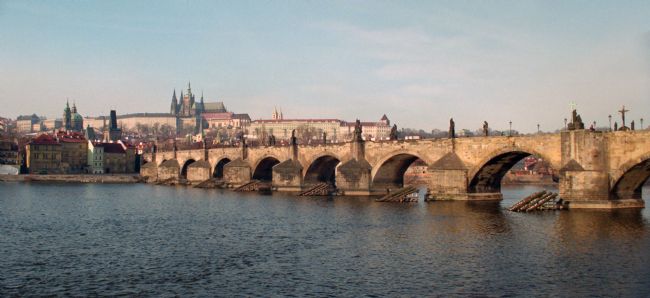Tom Dolezal | Charles Bridge and Hradcany castle.