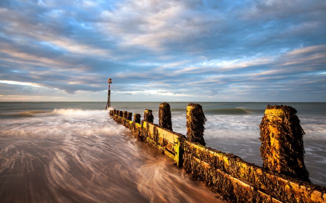 David Powley | Evening light on the beach at Cromer