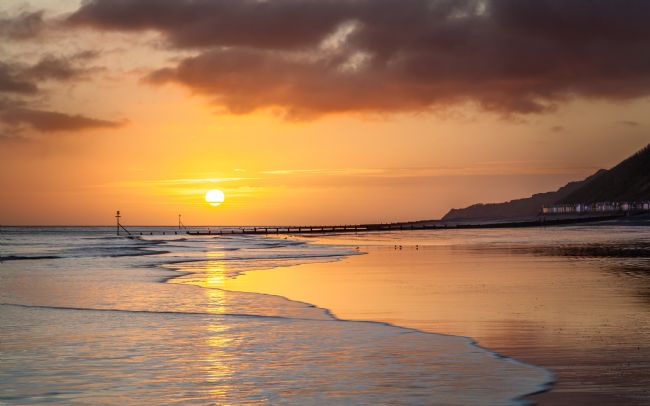 David Powley | Sunrise over Cromer beach
