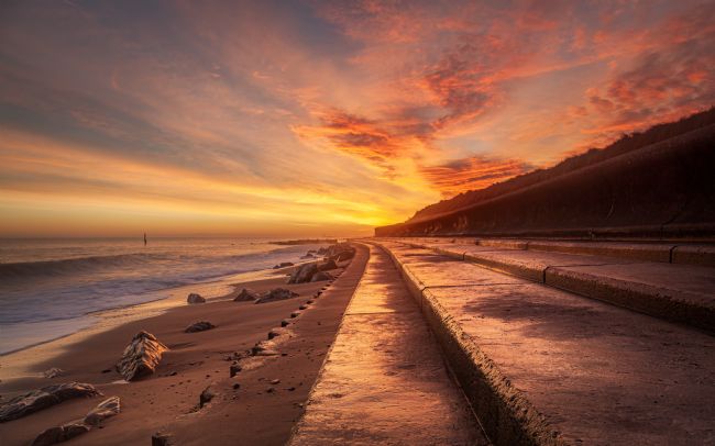 David Powley | Sunrise Colour Over Cart Gap