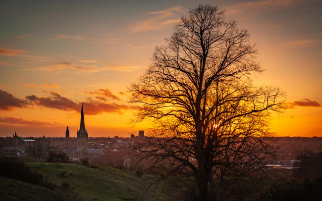 David Powley | Sunset over Norwich