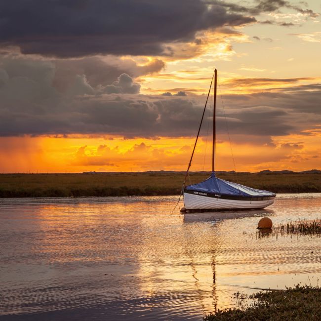 David Powley | Stormy sunset at Blakeney