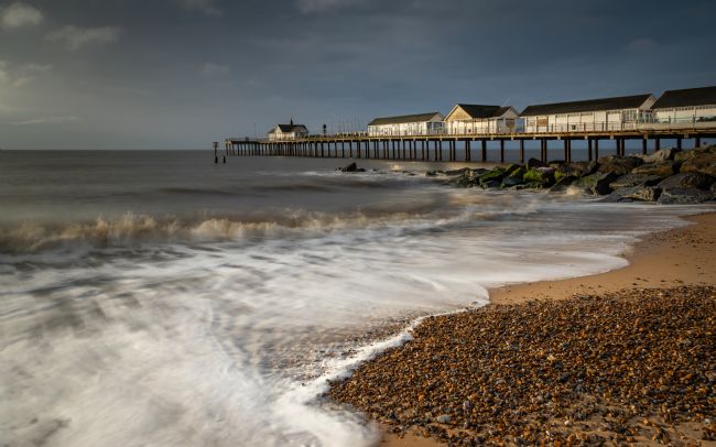 David Powley | Morning Sunlight on Southwold Pier