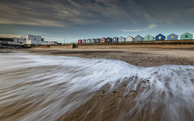 David Powley | Incoming Tide On Southwold Beach