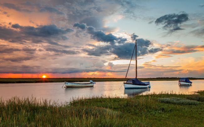 David Powley | Under stormy sky at Blakeney
