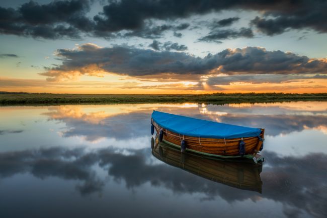 David Powley | Blakeney High Tide Sunset