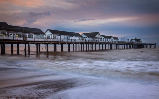 David Powley | Dawn colour over Southwold Pier
