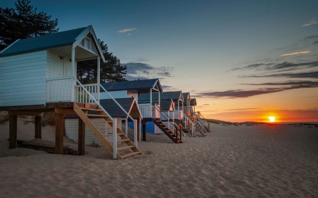 David Powley | Beach sunset at Wells-next-the-sea