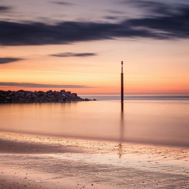 David Powley | Dawn colour on Sea Palling Beach