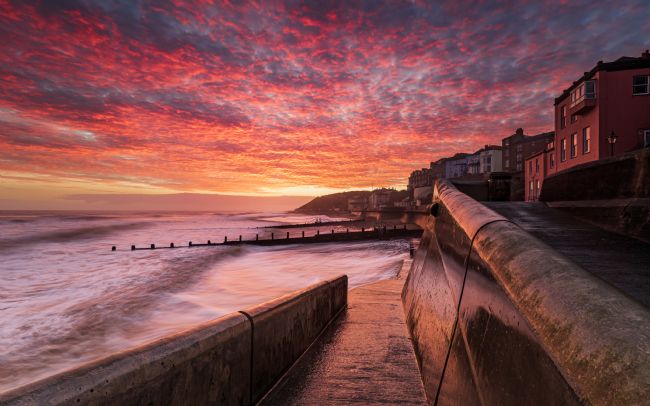 David Powley | Awesome Sunrise Over Cromer Beach