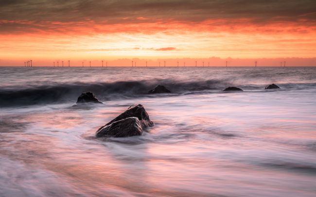 David Powley | Sunrise Colour on Caister Beach