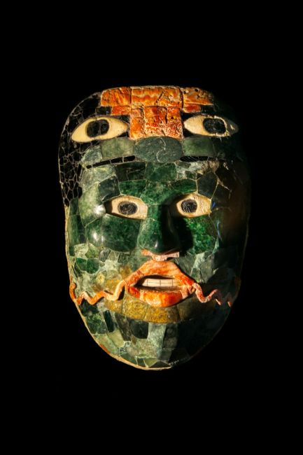 Chris Langley | Mayan male death mask in Jade