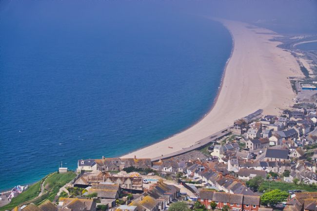 Chris Langley | Portland Town, Chesil Beach and sea mists, Dorset
