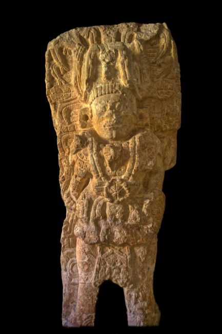 Chris Langley | Mayan vertical slab, decorated