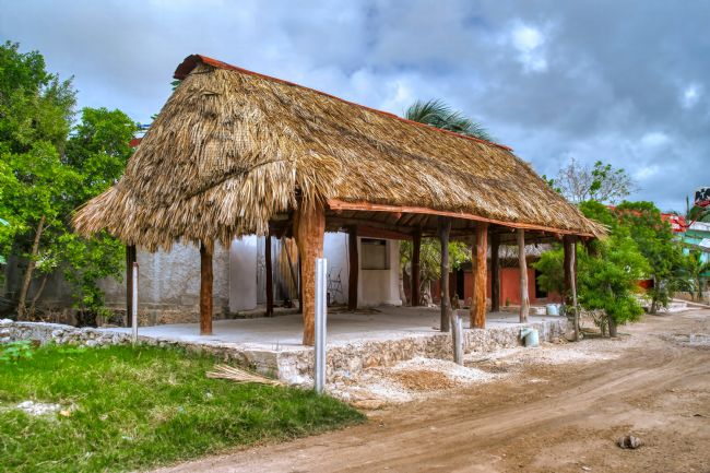 Chris Langley | New building under construction, Celestun, Yucatan