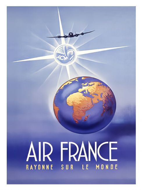 Chris Langley | Air France Aviation Poster
