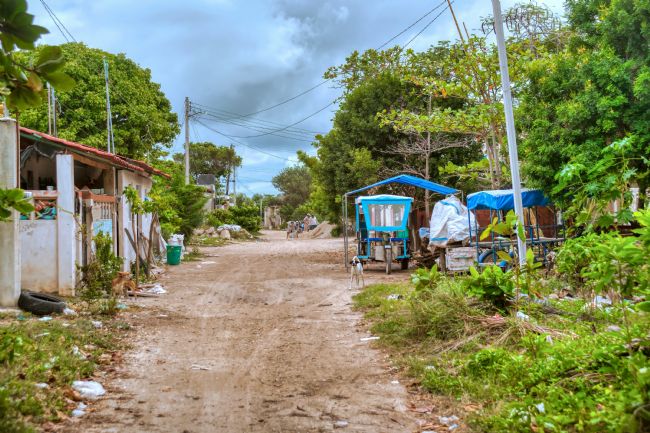 Chris Langley | Typical unimproved rural street, Celestun, Yucatan