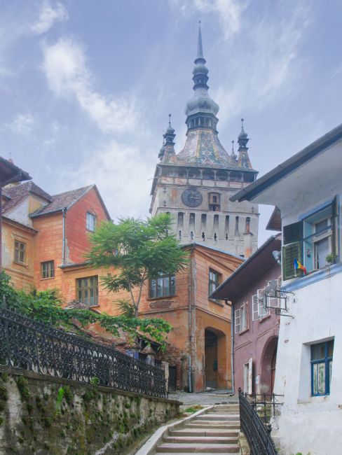 Chris Langley | Pathway towards Barbican, Sighisoara, Romania