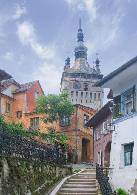 Chris Langley | Pathway towards Barbican, Sighisoara, Romania